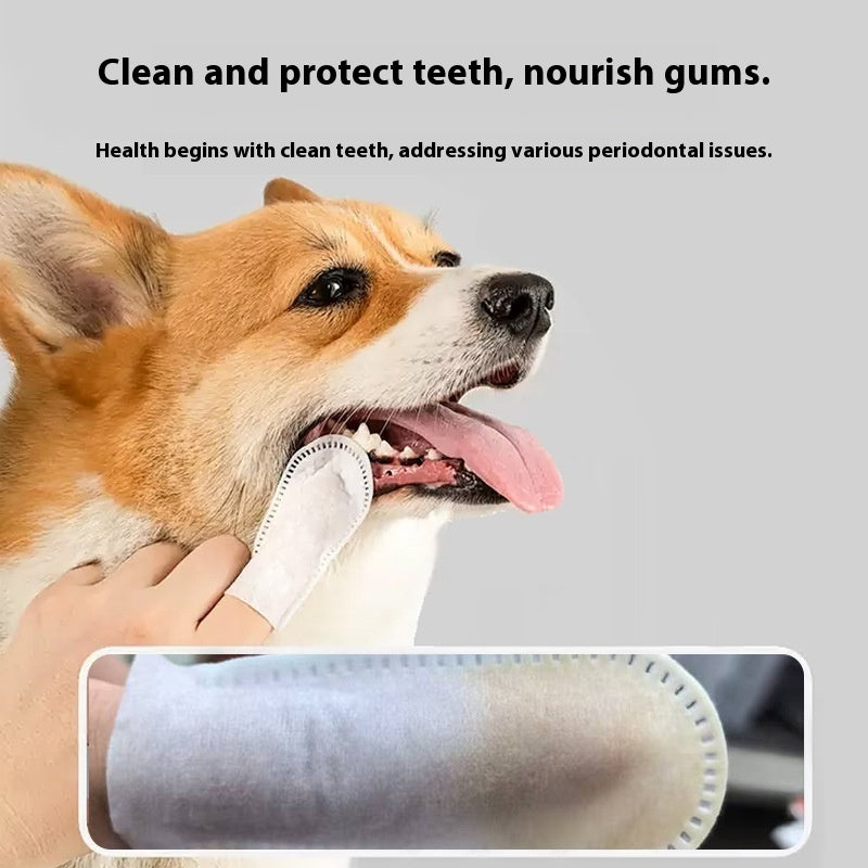 Cat And Dog Universal Oral Cleaning Supplies Anti-halitosis Cleaning Teeth Finger Stall