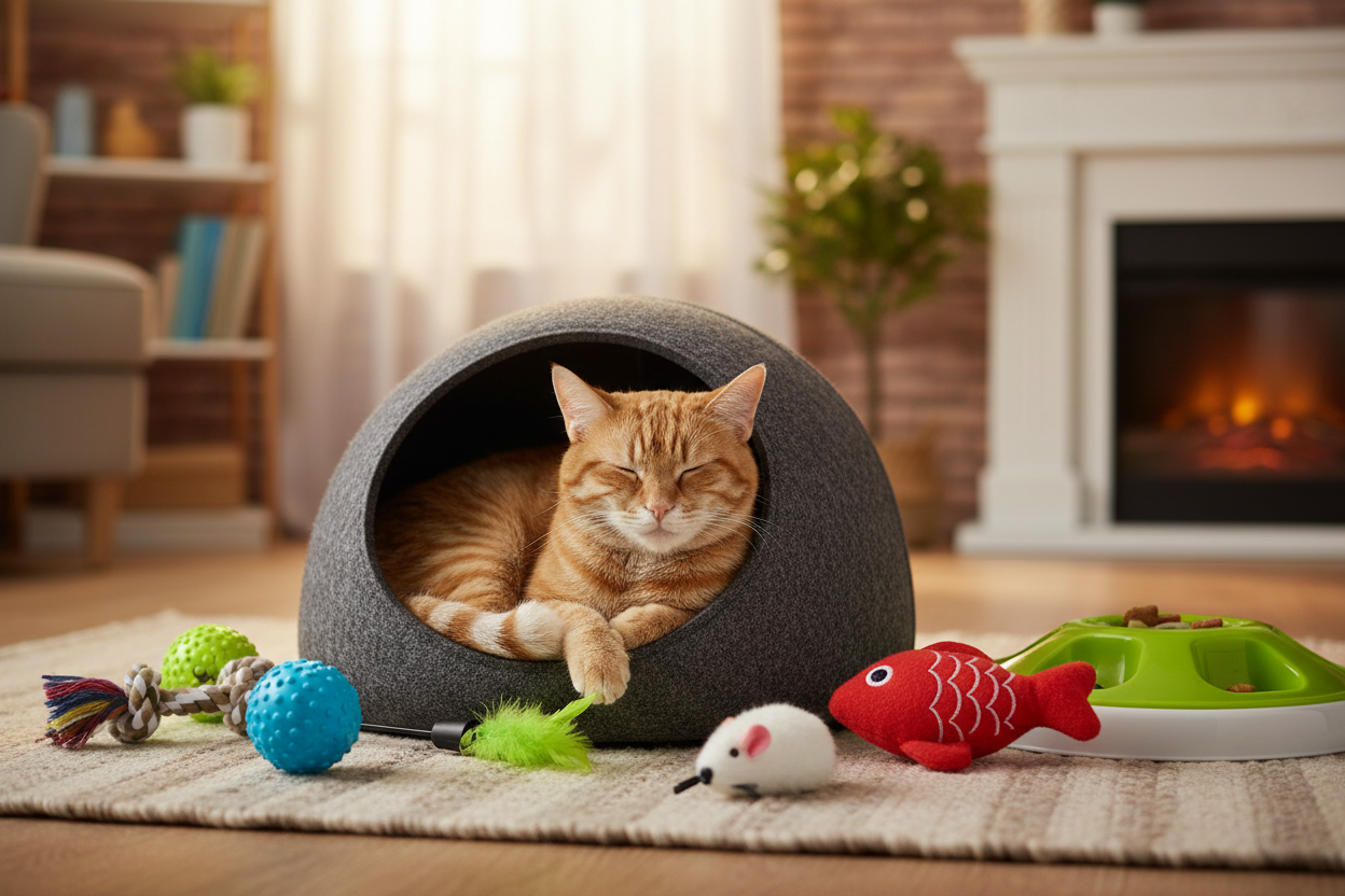 A Guide to Choosing the Best Toys and Comfort Accessories for Your Anxious Cat - KindoPet