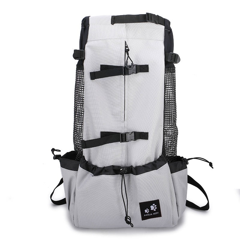 Double Shoulder Travel Backpack Carrier for Small Dogs
