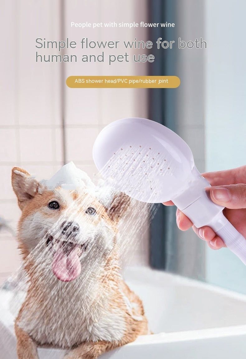 Plug-In Pet Shower Nozzle, for dogs and cats.