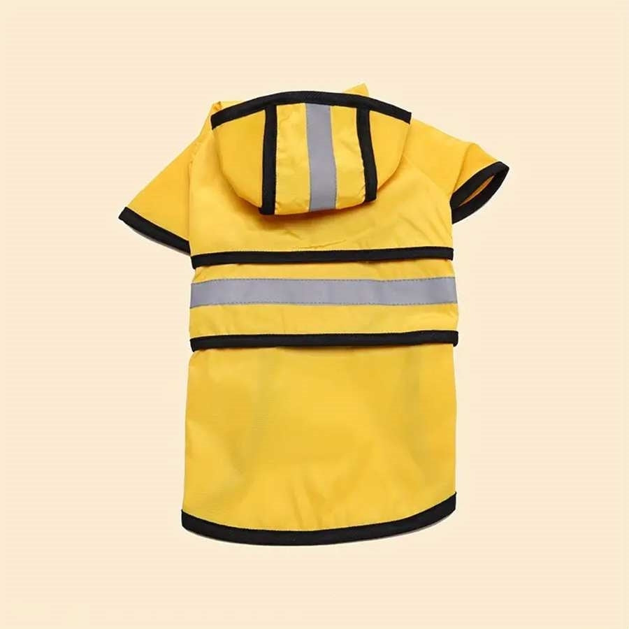 Reflective Poncho-Style Raincoat, for dogs.