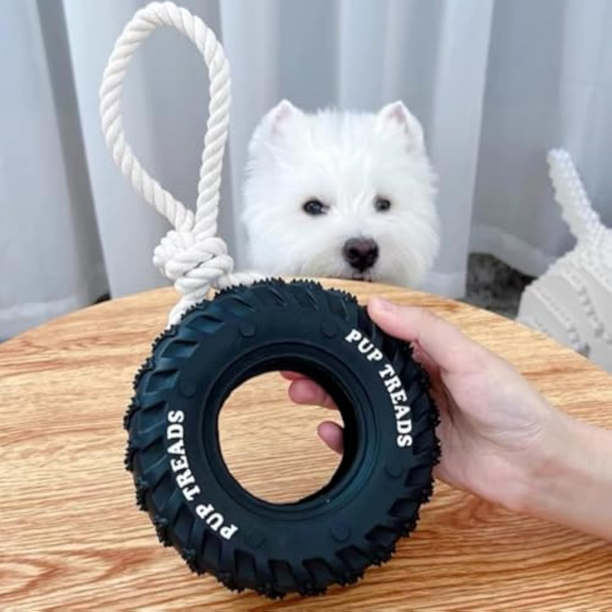 Durable Treat-Dispensing Chew Toy for Large Dogs
