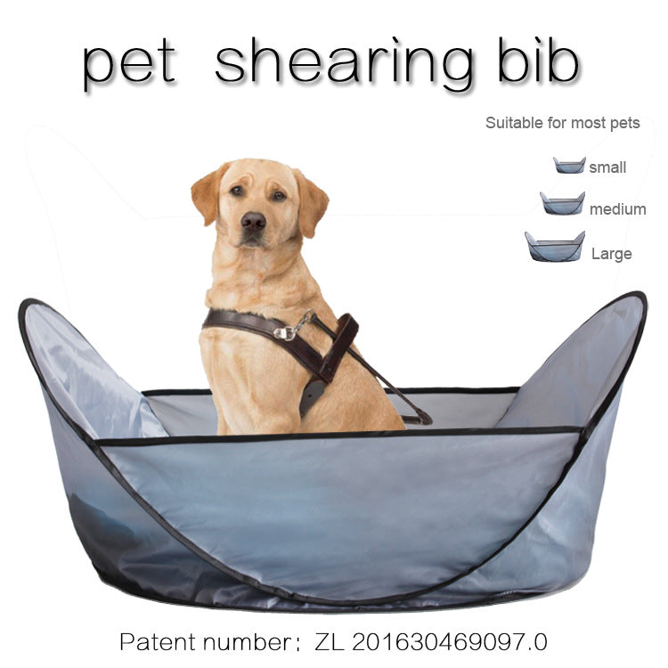 Oxford Cloth Pet Grooming Bib for Trimming at Home, for dogs and cats.