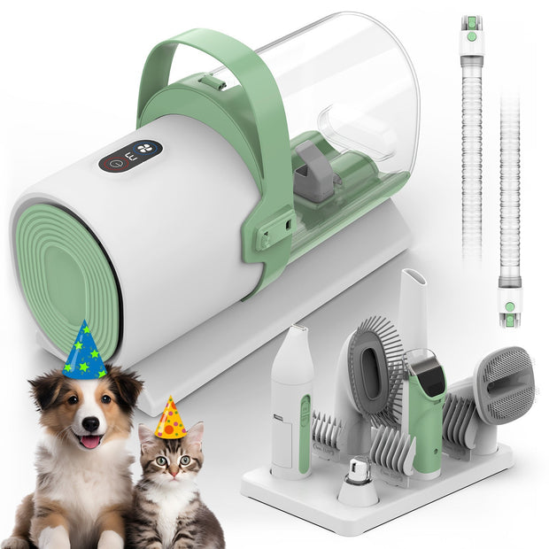 Pet Grooming Vacuum – All-in-One Hair Suction & Trimming Tool