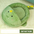 Dinosaur-Print Winter Mattress Pad, for cats.