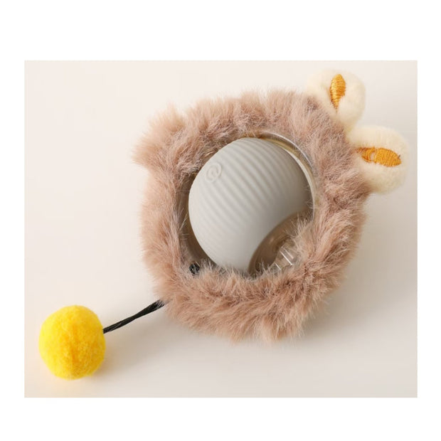 Interactive Self-Rotating Cat Ball – LED Auto-Play Toy – color options
