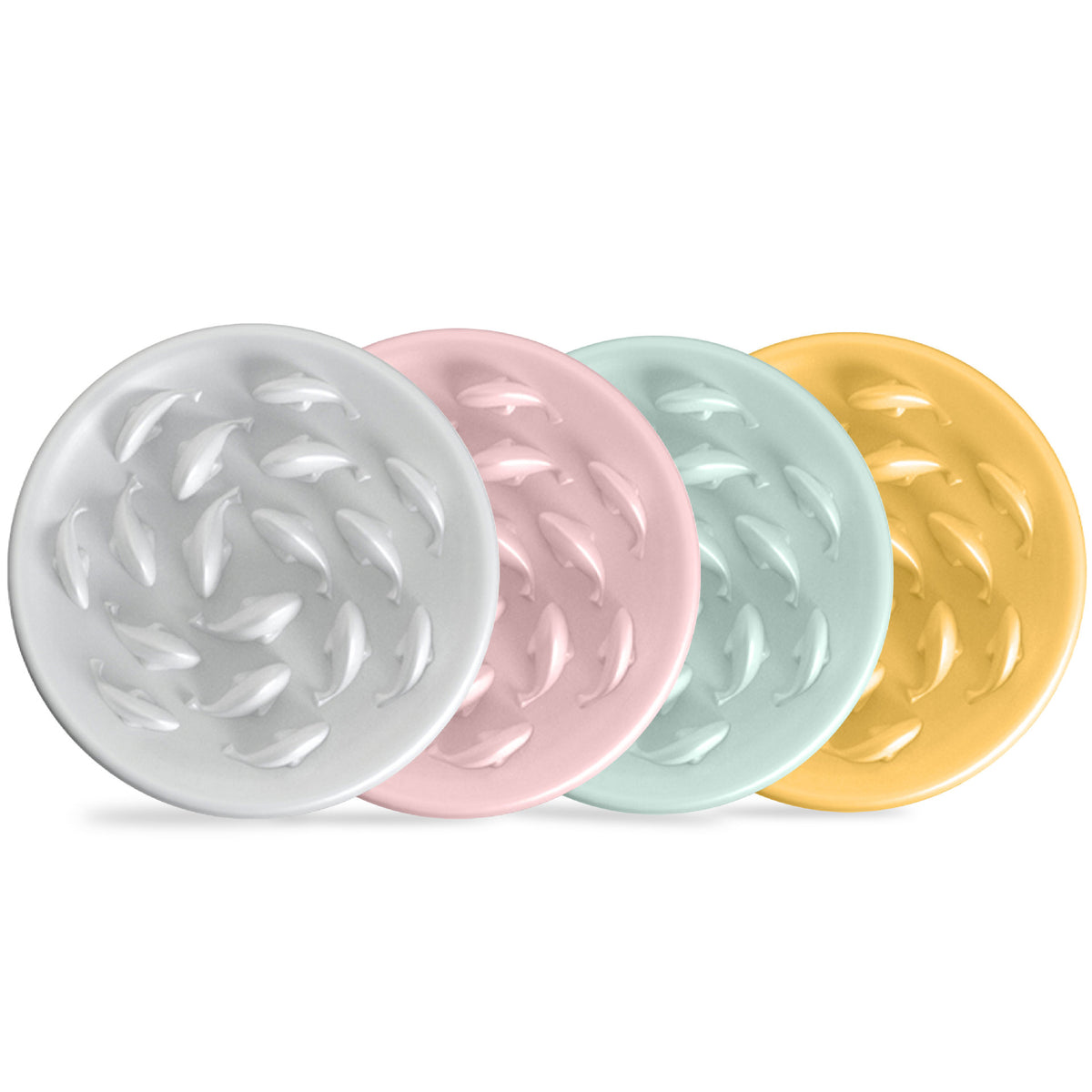 Goldfish-Shaped Slow Feeder Bowl, for dogs and cats.