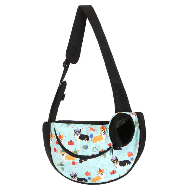 Breathable Mesh Shoulder Carrier Bag, for dogs.