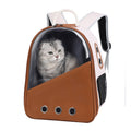 PU Leather Backpack Style Carrier Bag, for cats.