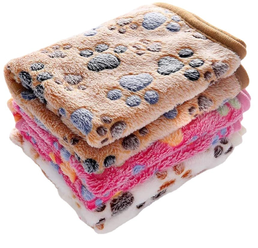 Cozy Soft Coral Fleece Blanket for Dogs and Cats