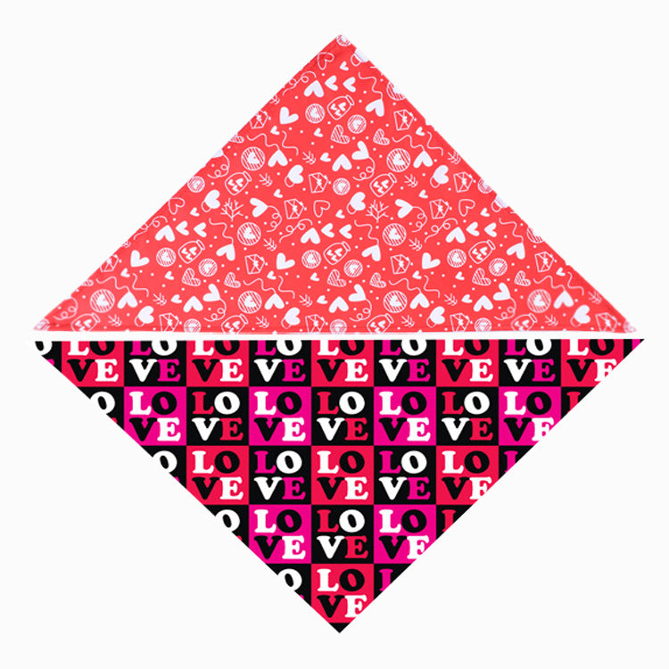 Polyester Triangle Bandana Scarf, for dogs and cats.
