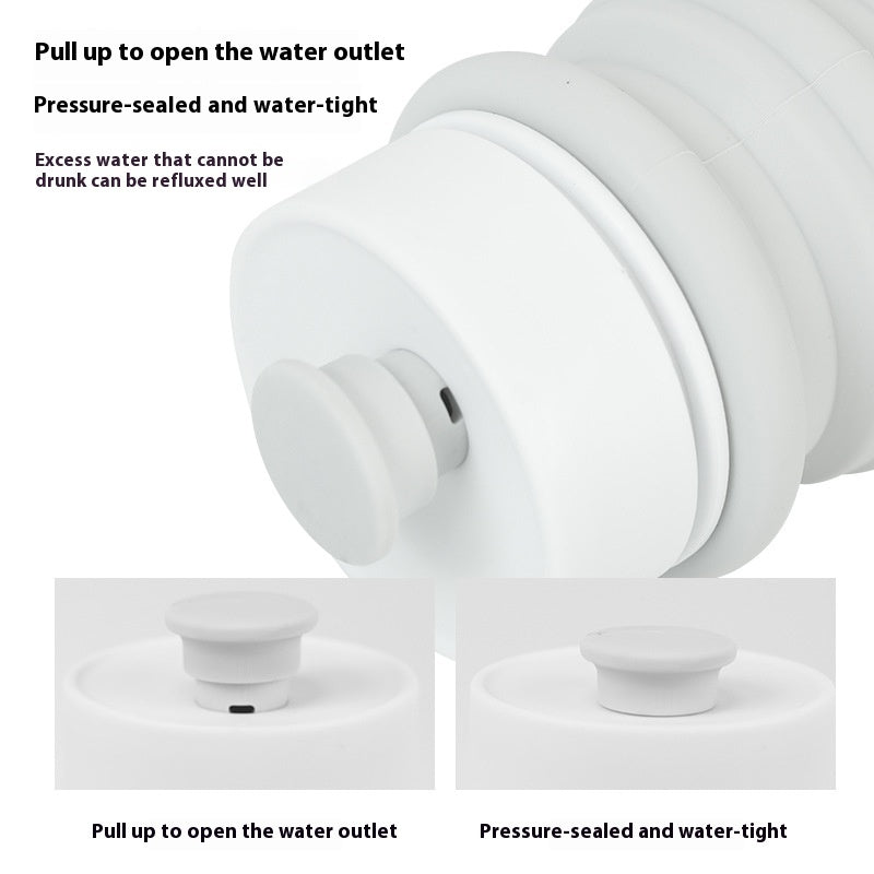 Folding Silicone Travel Cup, for dogs and cats.