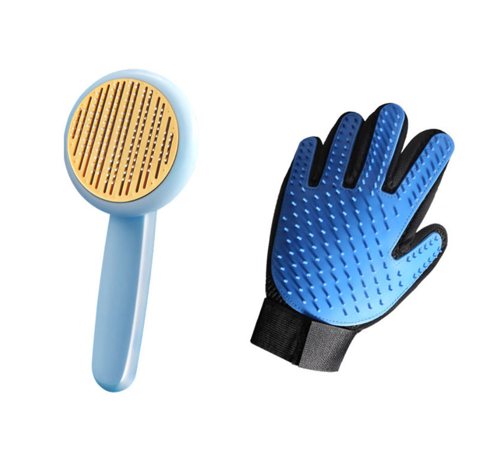 Self-Cleaning Comb Brush, for dogs and cats.