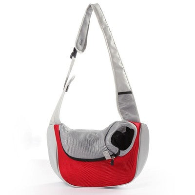 Breathable Mesh Shoulder Carrier Bag, for dogs.