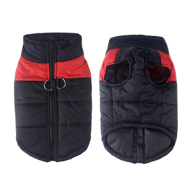 Glossy Metallic-Finish Dog Vest Coat for Cool Weather, for dogs.