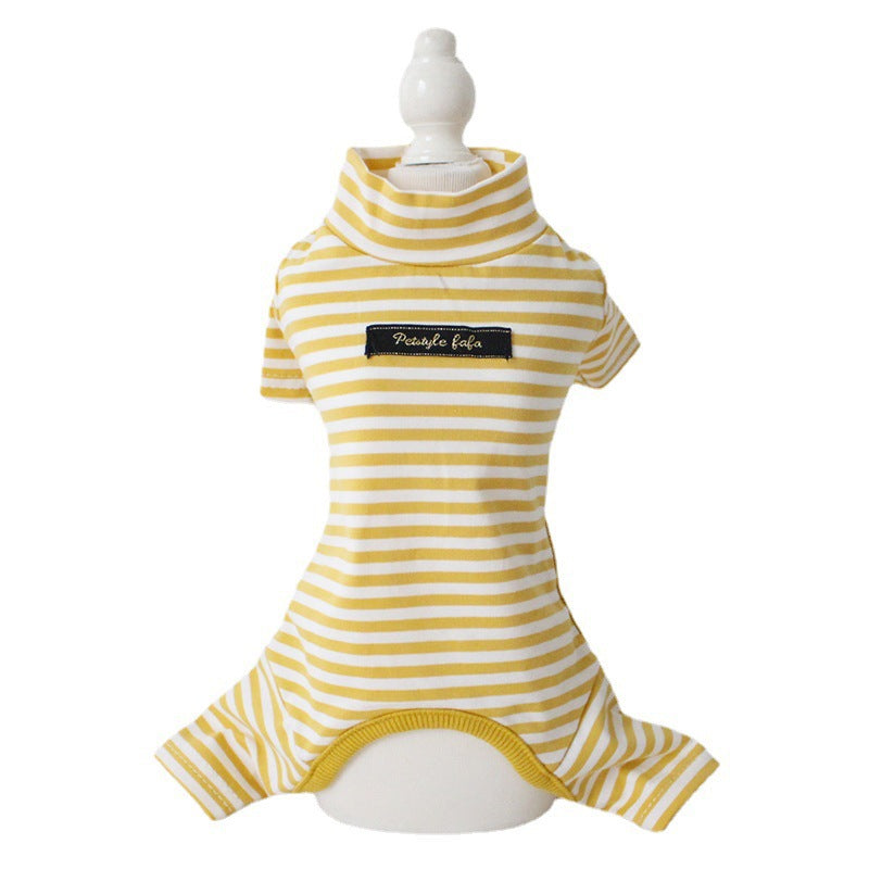 Multi-Color Striped Cotton Leggings, for dogs.