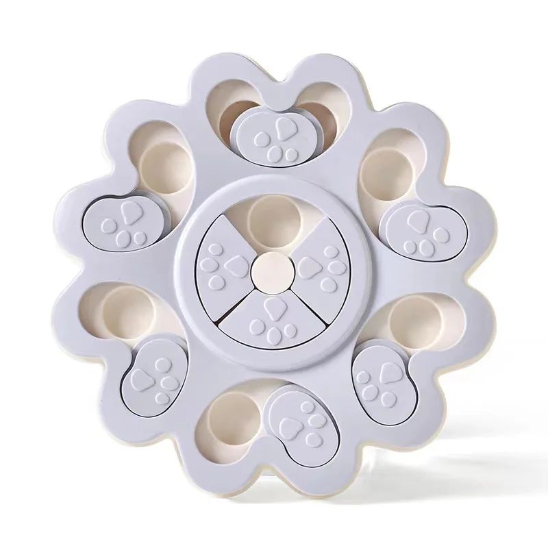 Flower-Shaped Slow Feeder Puzzle Bowl, for dogs.