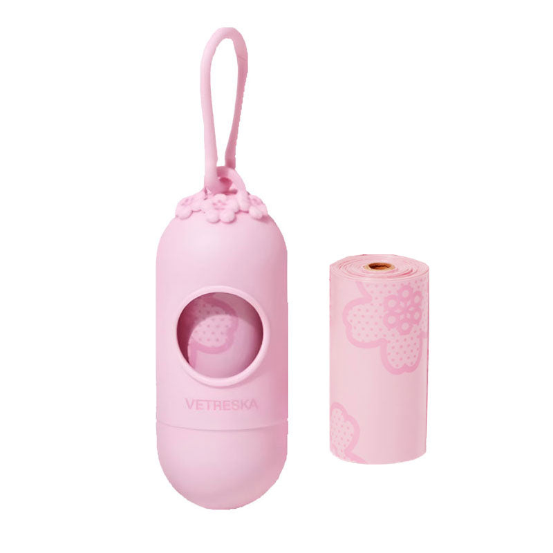 Scented Dog Poop Bag Dispenser with Refill Rolls, for dogs.