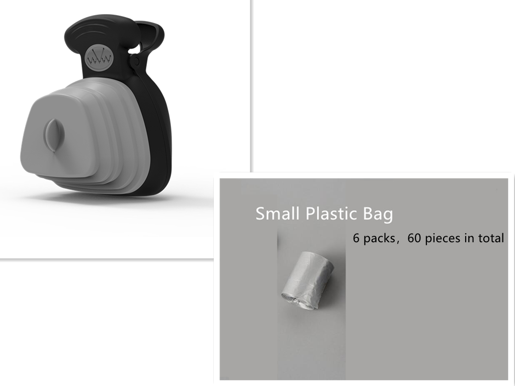 Foldable Poop Scooper with Bag Dispenser for Dogs