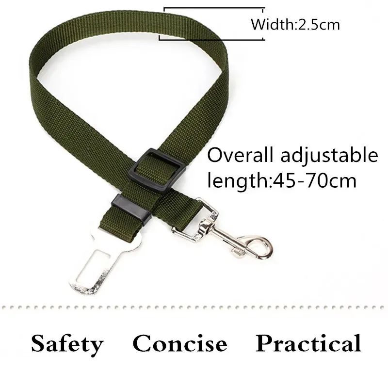 Adjustable Dog Car Seat Belt Harness for Travel