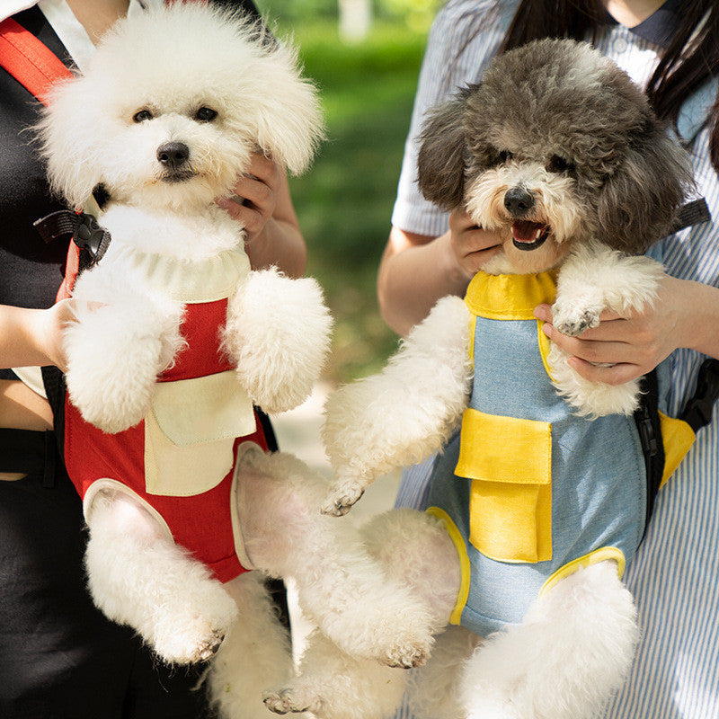 Portable Canvas Carrier Backpack for Dog Outings