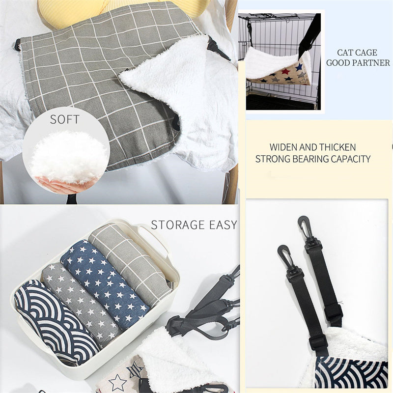 Adjustable Canvas Hammock Bed for Cats and Kittens