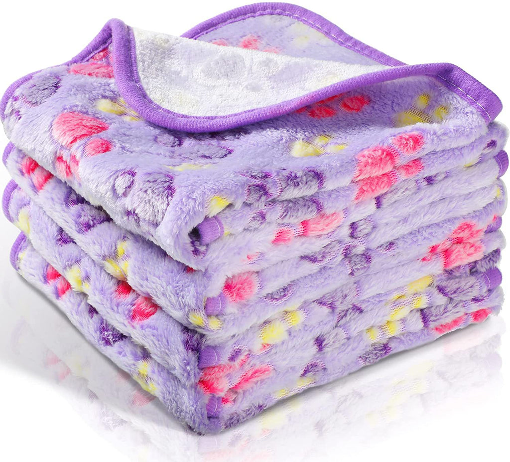 Cozy Soft Coral Fleece Blanket for Dogs and Cats