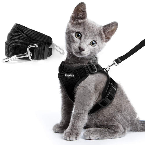 Reflective Mesh Vest Harness, for cats and dogs.