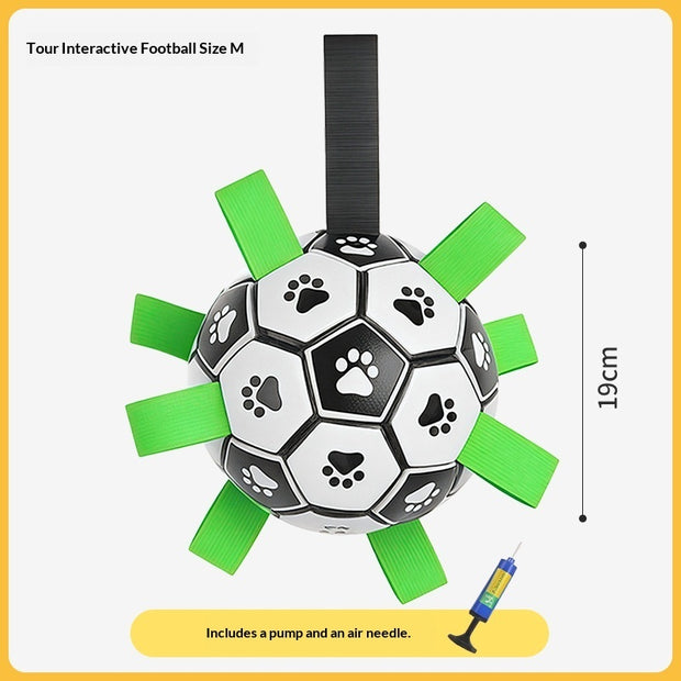 Squeaky Rubber Dog Ball – Durable Fetch & Chew Toy – lifestyle photo