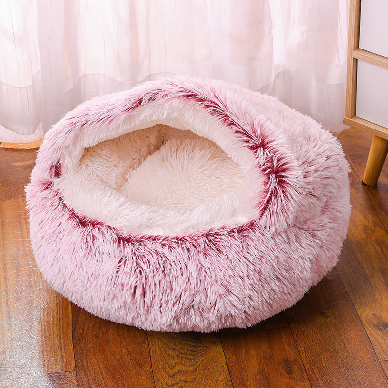 Semi-Enclosed Warm Kennel Bed, for dogs.