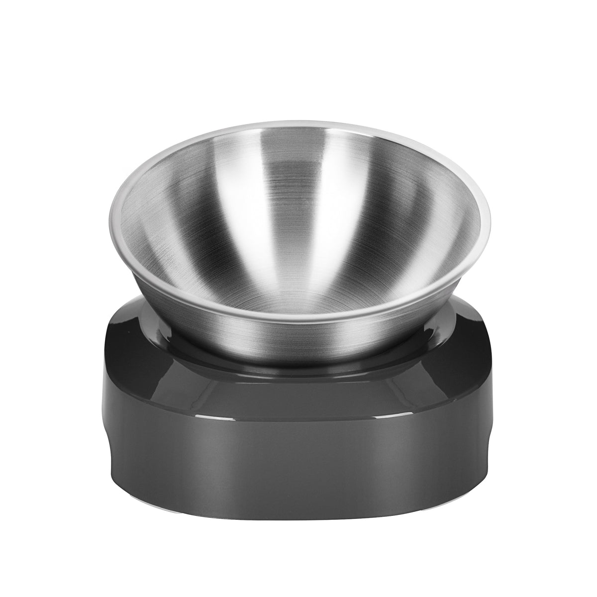 Adjustable Angle Raised Stainless Steel Pet Bowl