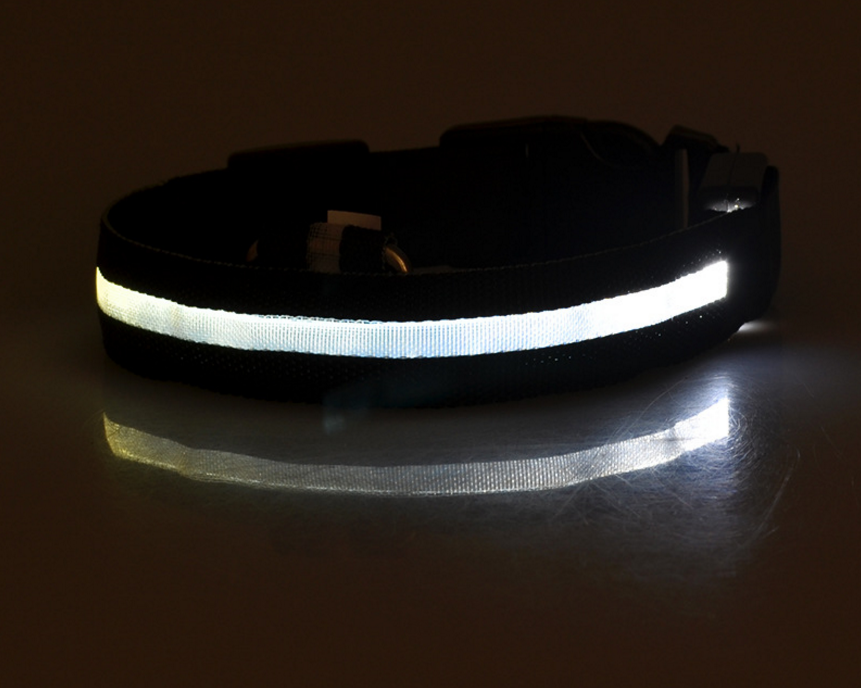 LED Glow-in-the-Dark Collar, for dogs and cats.