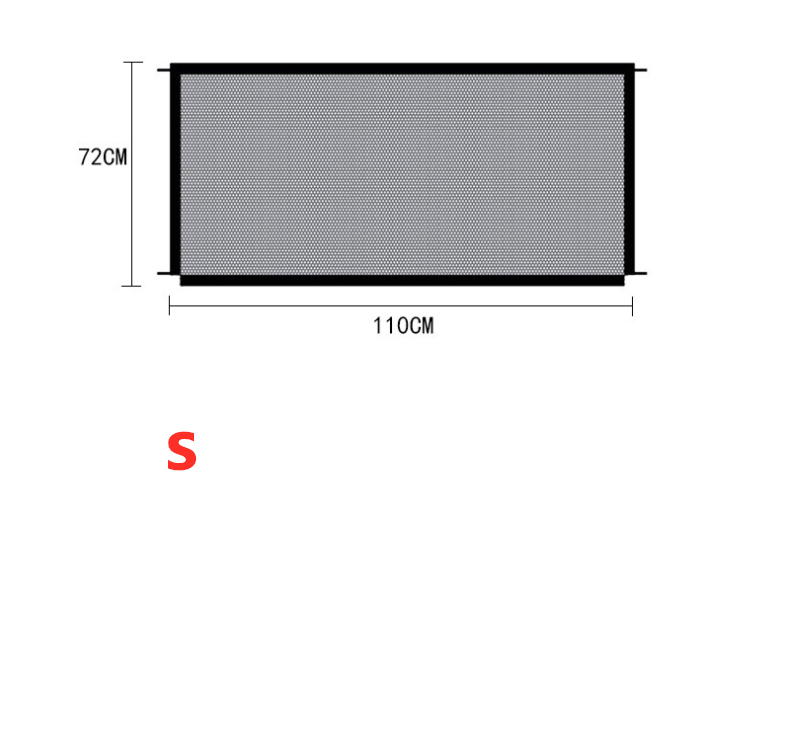 Foldable Nylon Pet Gate for Indoor Doorways and Stairs, for dogs.