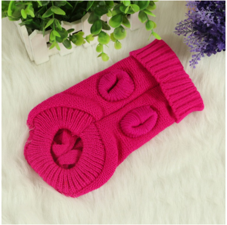 Knitted Wool-Style Sweater, for dogs.