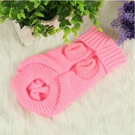 Knitted Wool-Style Sweater, for dogs.