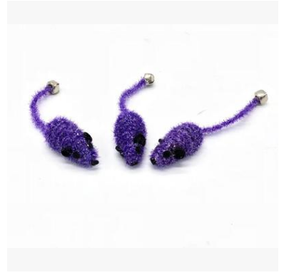 Handmade Wooden Wand Toy with Feather and Bell, for cats.