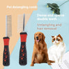 Pet Open Knot Double Row Density Comb Cleaning Beauty Massage