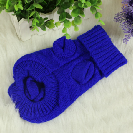 Knitted Wool-Style Sweater, for dogs.