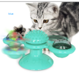 Suction Cup Spinning Windmill Scratcher Toy for Cats