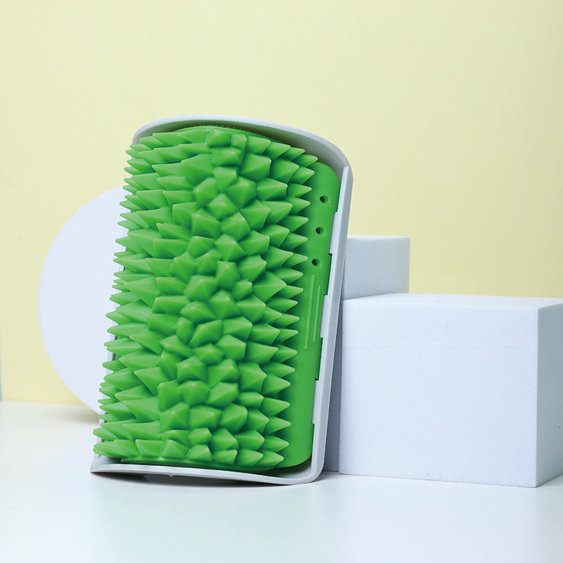 Durian-Shaped TPE Itch Comb Massager, for cats.