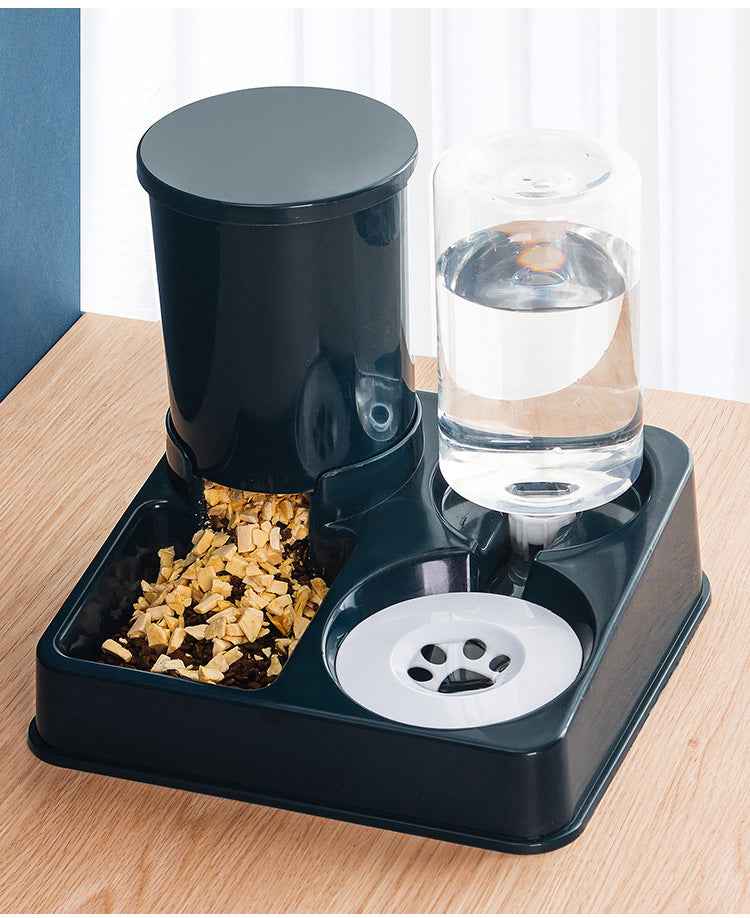 Pet Automatic Cat Food Dog Bowl And Basin Combined Feeding Device Pet Supplies