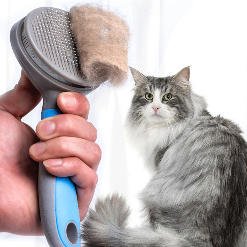 Steel Needle Pet Grooming Brush, for dogs and cats.
