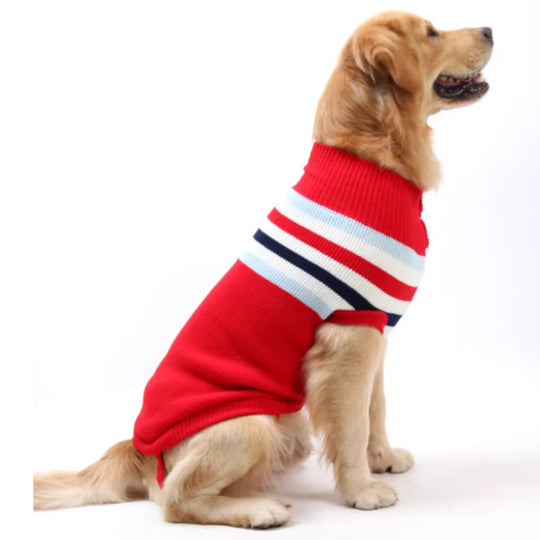 Knit Dog Sweater for Large Breeds – Cozy Pullover for Goldens & Labs
