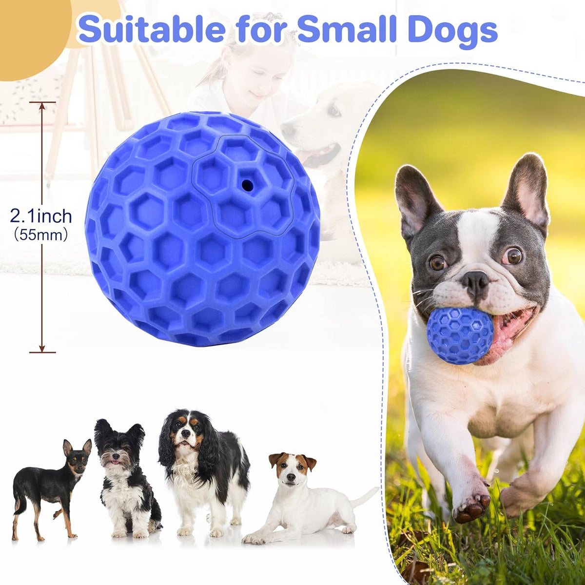 Squeaky Chew Ball, for dogs.