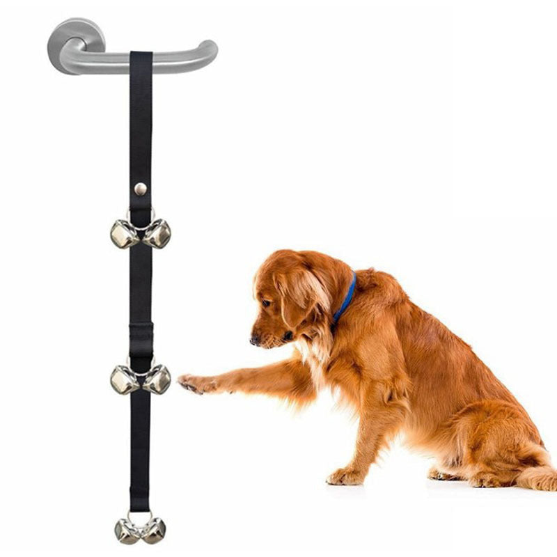 Hanging Bell Rope Doorbell, for dogs.
