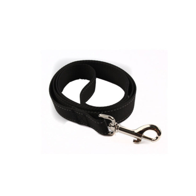 Reflective Nylon Chest Harness with Steel D-Ring, for dogs.