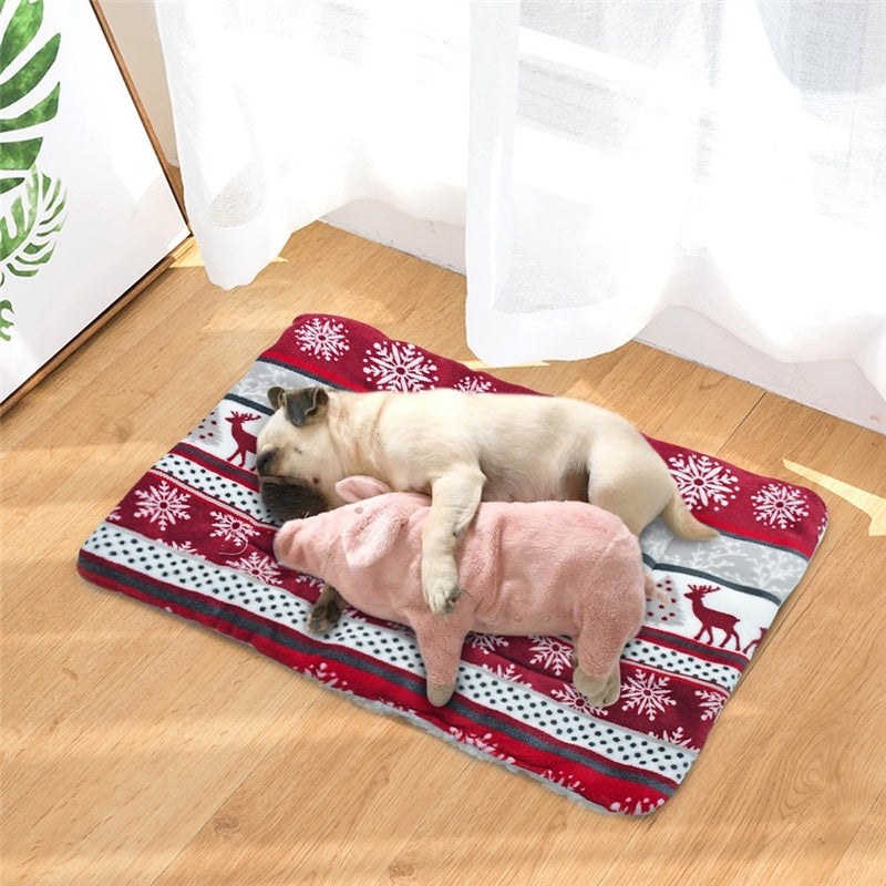 Flannel and Cotton Dog Blanket, Four Sizes S to XL, for dogs.