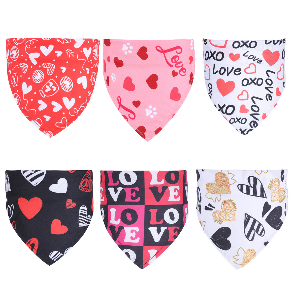 Polyester Triangle Bandana Scarf, for dogs and cats.