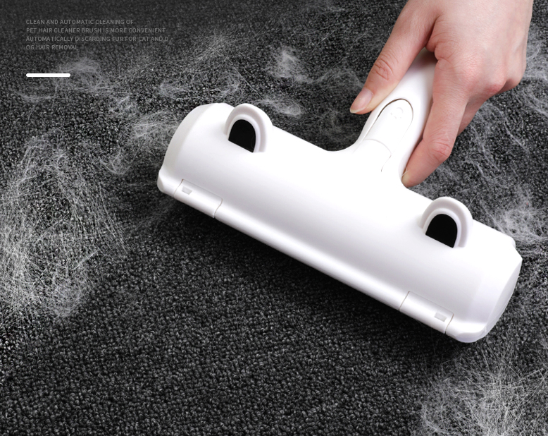 Two-Way Bristle Hair Removal Brush for Carpets, for dogs and cats.