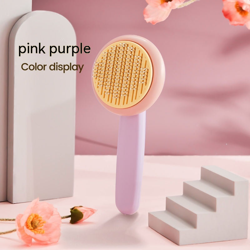 Self-Cleaning Comb Brush, for dogs and cats.